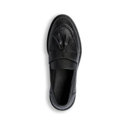 Clearance Mocassini neri da donna con nappine Donna Mocassini Donna