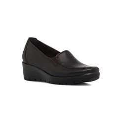 Outlet Mocassini neri da Donna con zeppa Donna Mocassini Donna