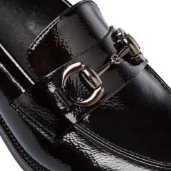 Clearance Mocassini neri da Donna con dettaglio metallo Donna Mocassini Donna