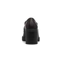 New Mocassini neri da donna con tacco Donna Mocassini Donna