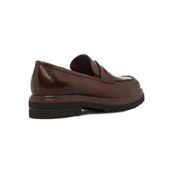 Sale Mocassini Penny Loafer marroni da Donna in pelle Donna Mocassini Donna