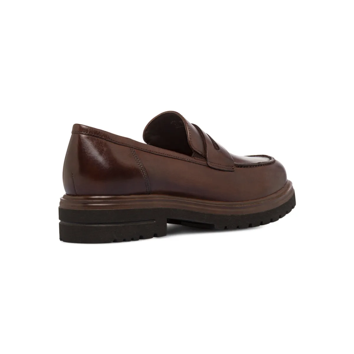 Sale Mocassini Penny Loafer marroni da Donna in pelle Donna Mocassini Donna