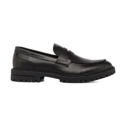 Online Mocassini Penny loafer neri da Uomo Uomo Mocassini Uomo