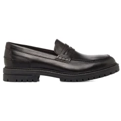 New Mocassini Penny Loafer neri da Uomo in pelle Uomo Mocassini Uomo