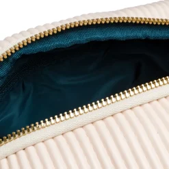 Online Necessaire bag bianco latte effetto plisse da donna Donna Beauty Case E Trousse