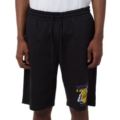 Hot Pantaloncini corti Sportivi da Uomo neri con stampa LA Lakers NBA Uomo Abbigliamento Nba|Jeans E Pantaloni Uomo