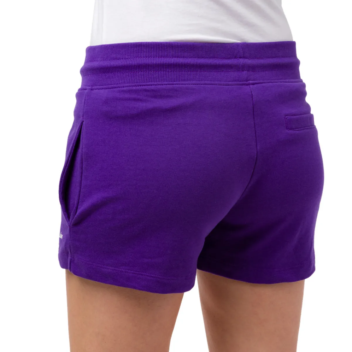 Online Pantaloncini corti sportivi da Donna viola con logo e stampa LA Lakers NBA Donna Abbigliamento Nba|Gonne E Pantaloni