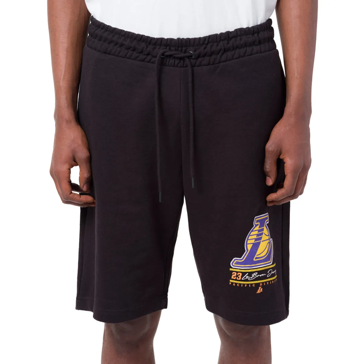 Discount Pantaloncini corti sportivi da Uomo neri con stampa LA Lakers Lebron James NBA Uomo Abbigliamento Nba|Jeans E Pantaloni Uomo