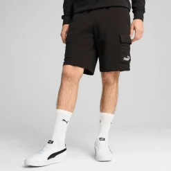 Clearance Pantaloncini Shorts Cargo neri da Uomo con logo e tasche ESS 1 Uomo Abbigliamento Puma|Abbigliamento Sportivo Uomo