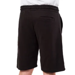 Discount Pantaloncini shorts sportivi neri da Uomo con logo NBA Uomo Abbigliamento Nba|Jeans E Pantaloni Uomo