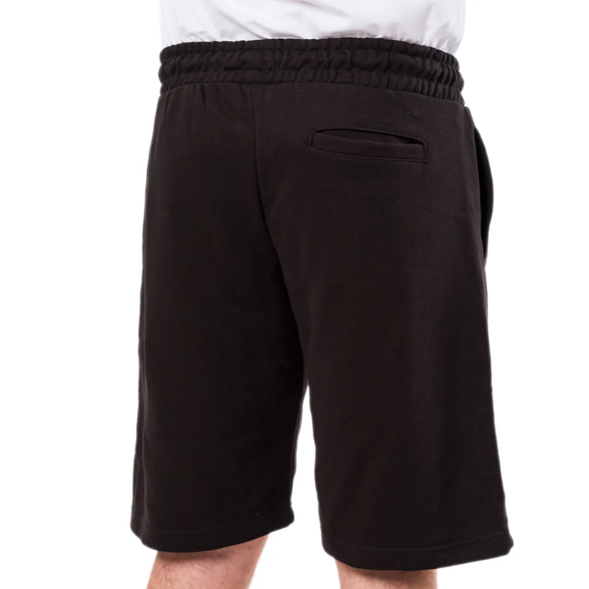 Discount Pantaloncini shorts sportivi neri da Uomo con logo NBA Uomo Abbigliamento Nba|Jeans E Pantaloni Uomo