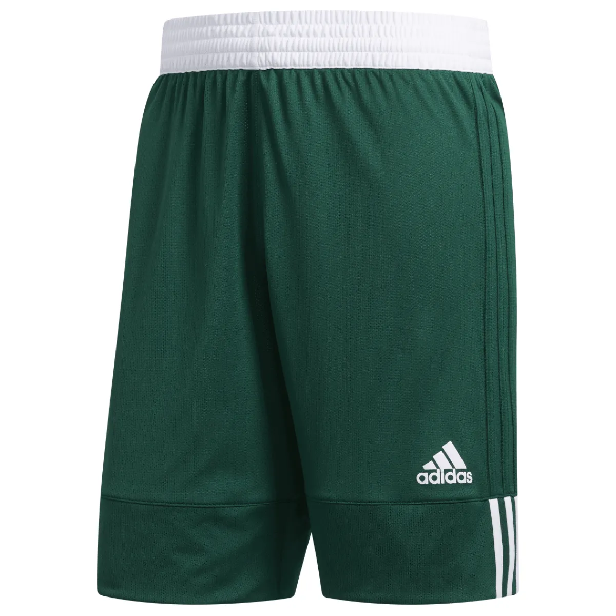 Pantaloncini Shorts sportivi da Uomo verdi e bianchi con logo Uomo Abbigliamento Adidas|Jeans E Pantaloni Uomo