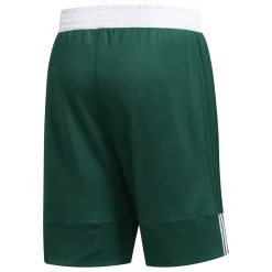 Pantaloncini Shorts sportivi da Uomo verdi e bianchi con logo Uomo Abbigliamento Adidas|Jeans E Pantaloni Uomo