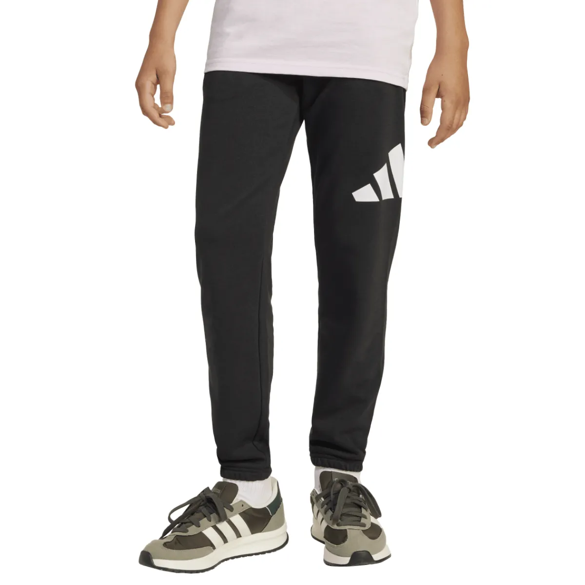 Discount Pantaloni casula neri da Bambino con logo laterale Bambino Abbigliamento Adidas|Pantaloni Bambino