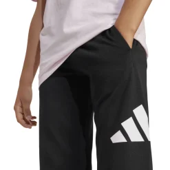 Discount Pantaloni casula neri da Bambino con logo laterale Bambino Abbigliamento Adidas|Pantaloni Bambino