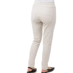 Online Pantaloni in felpa elasticizzati beige da Donna con tasche Donna Abbigliamento Moda Donna