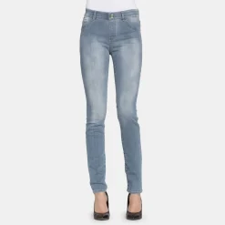 Sale Pantaloni jeans elasticizzati da donna con trattamento all'aloe 767 Donna Gonne E Pantaloni|Abbigliamento Moda Donna