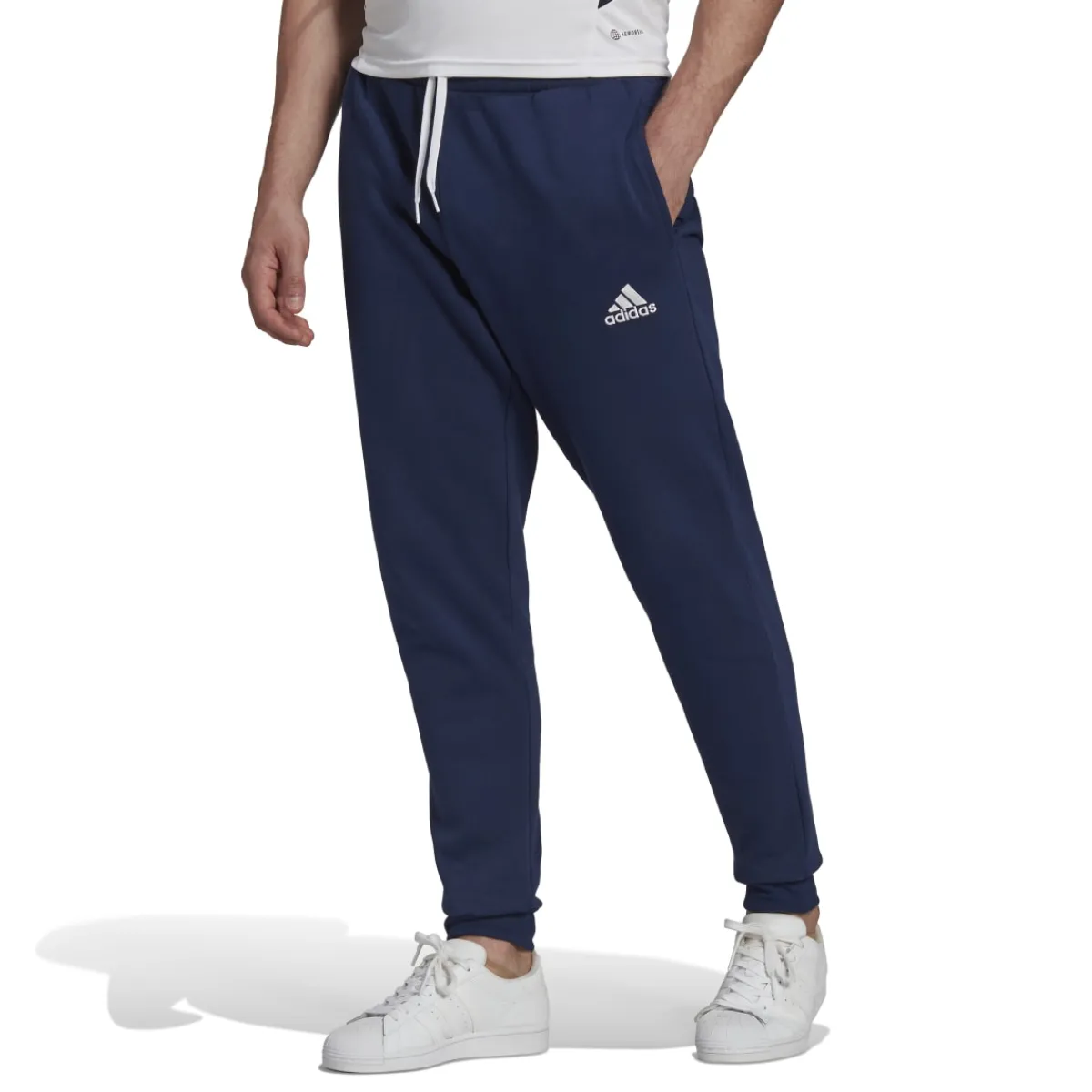 Online Pantaloni joggers blu con logo a contrasto Entrada 22 Uomo Abbigliamento Adidas|Jeans E Pantaloni Uomo