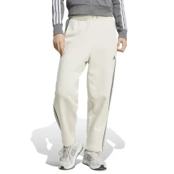 Discount Pantaloni joggers da donna bianchi con logo Donna Abbigliamento Adidas|Gonne E Pantaloni