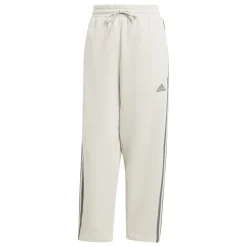 Discount Pantaloni joggers da donna bianchi con logo Donna Abbigliamento Adidas|Gonne E Pantaloni