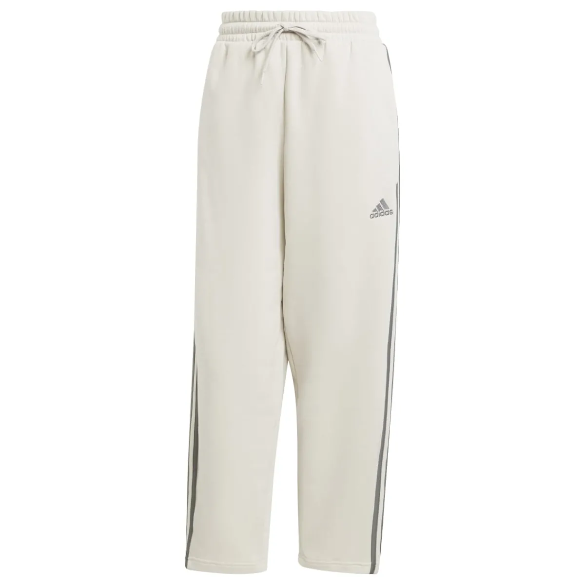 Discount Pantaloni joggers da donna bianchi con logo Donna Abbigliamento Adidas|Gonne E Pantaloni