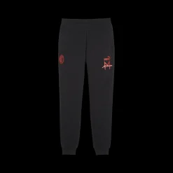 Sale Pantaloni joggers neri da uomo con dettagli rossi AC Milan Ftblicons Uomo Abbigliamento Puma|Jeans E Pantaloni Uomo