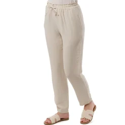 Pantaloni Leggeri Beige da Donna con coulisse in Vita Donna Gonne E Pantaloni|Abbigliamento Moda Donna