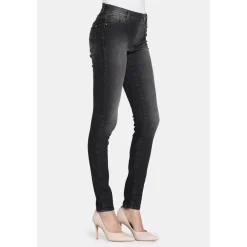New Pantaloni Legg-jeans neri da donna con trattamento all'aloe 767 Donna Gonne E Pantaloni|Abbigliamento Moda Donna
