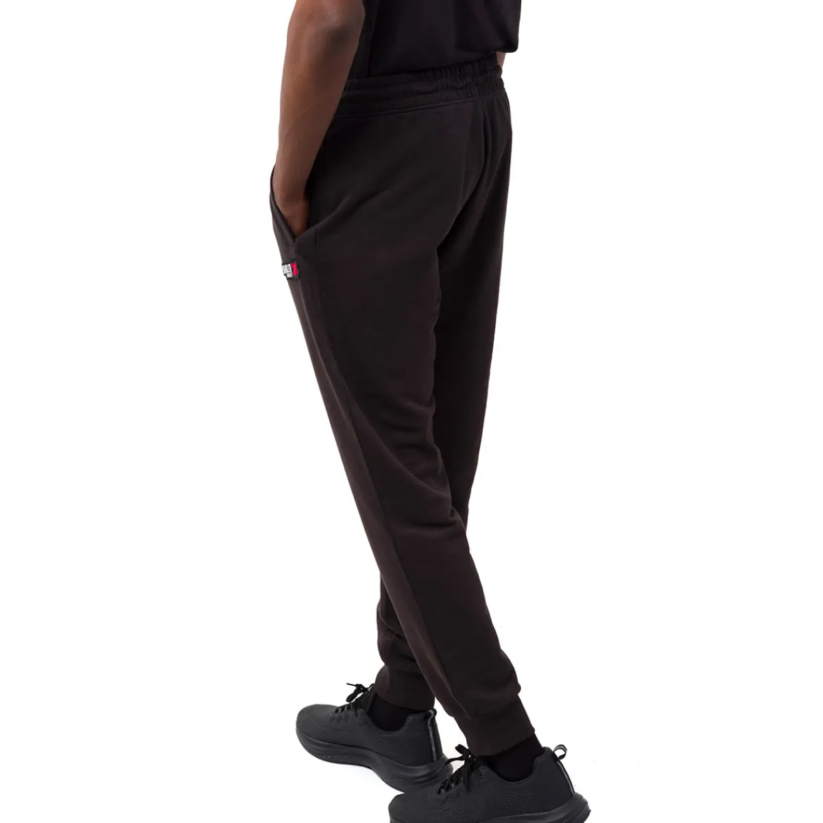 Discount Pantaloni neri sportivi da uomo con logo Scrambler Uomo Jeans E Pantaloni Uomo|Abbigliamento Sportivo Uomo