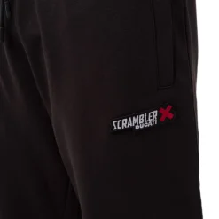 Discount Pantaloni neri sportivi da uomo con logo Scrambler Uomo Jeans E Pantaloni Uomo|Abbigliamento Sportivo Uomo