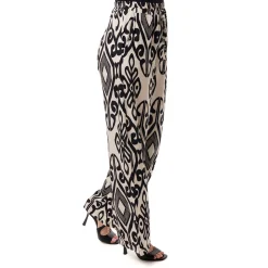 Best Pantaloni palazzo Bianco da Donna con fantasia Etnica e Coulisse Donna Gonne E Pantaloni|Abbigliamento Moda Donna