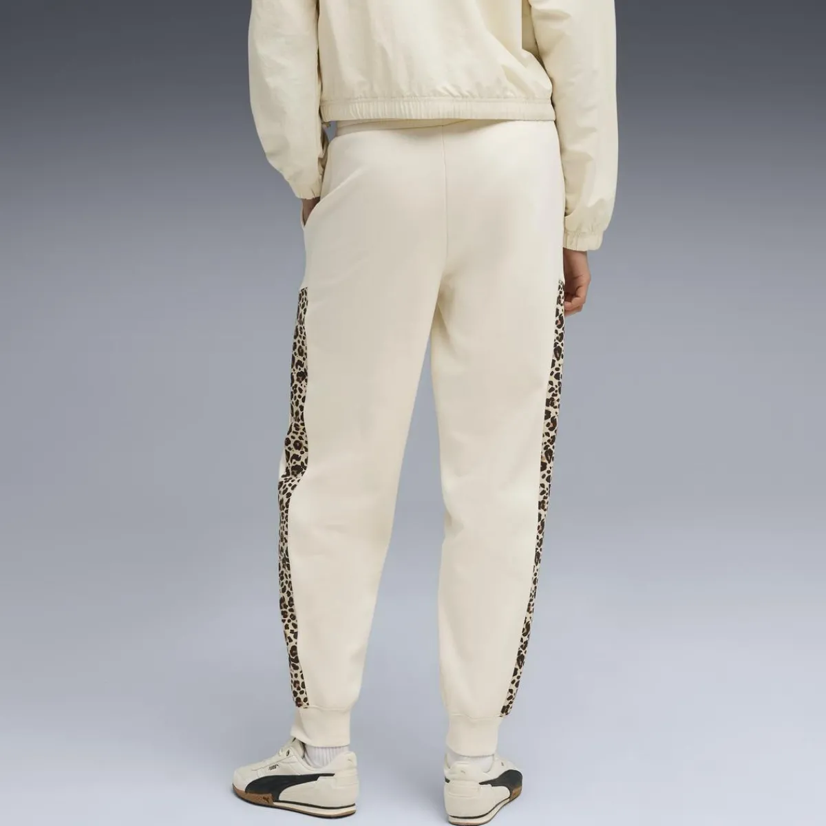 Best Pantaloni sportivi bianco off-white da Donna e inserti leopardati Donna Abbigliamento Puma|Gonne E Pantaloni