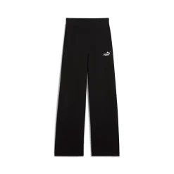 Discount Pantaloni sportivi e casual neri in cotone da donna con logo Donna Abbigliamento Puma|Gonne E Pantaloni