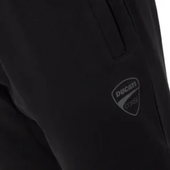 Hot Pantaloni sportivi in felpa da Uomo neri con tasche e logo Corse Uomo Felpe Uomo|Abbigliamento Sportivo Uomo