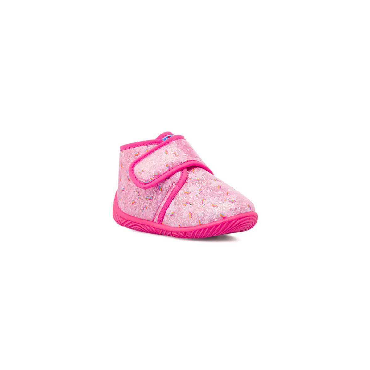 Sale Pantofole antiscivolo da bambina rosa con fantasia unicorno Bambino Scarpe Con Strappo Bambina|Primi Passi Bambina
