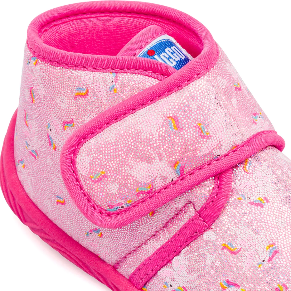Sale Pantofole antiscivolo da bambina rosa con fantasia unicorno Bambino Scarpe Con Strappo Bambina|Primi Passi Bambina