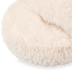 New Pantofole beige da donna in pelliccia sintetica Donna Ciabatte Donna