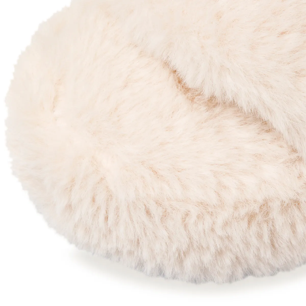 New Pantofole beige da donna in pelliccia sintetica Donna Ciabatte Donna