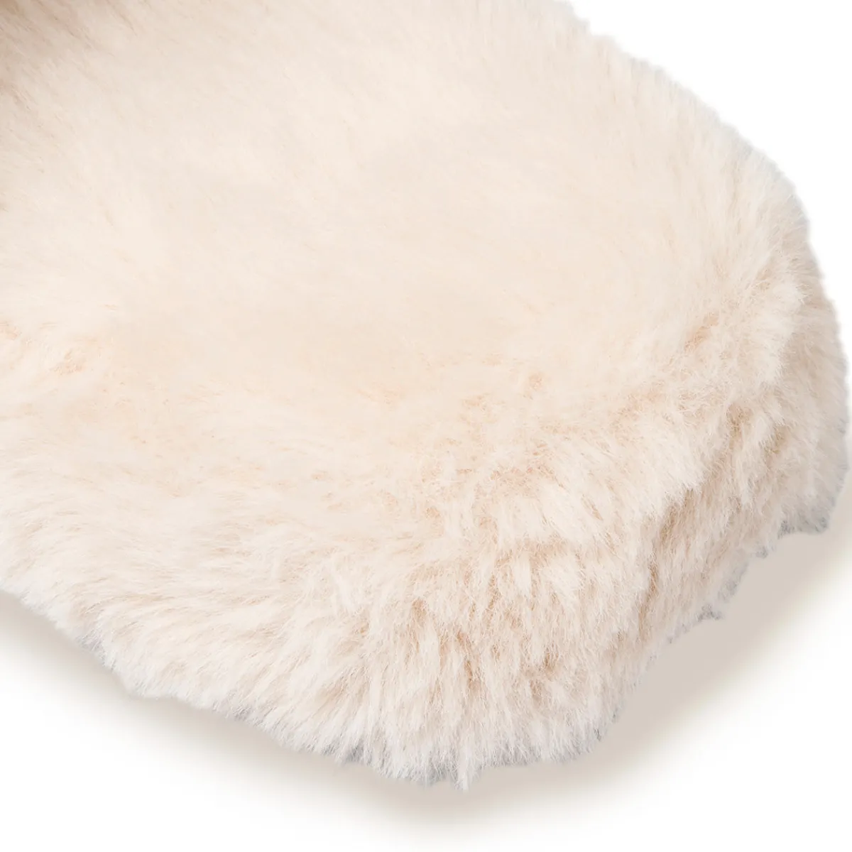 New Pantofole beige da donna in pelliccia sintetica Donna Ciabatte Donna