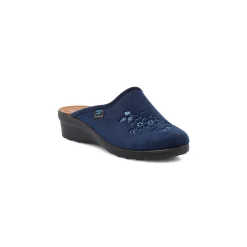 Hot Pantofole blu da donna con ricamo floreale Donna Ciabatte Donna