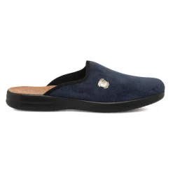 Hot Pantofole blu da uomo con logo argento e sottopiede anti-shock Uomo Ciabatte & Pantofole