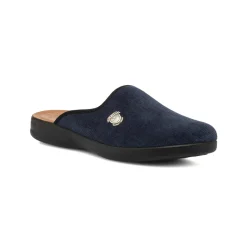 Hot Pantofole blu da uomo con logo argento e sottopiede anti-shock Uomo Ciabatte & Pantofole