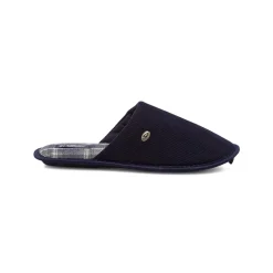 Hot Pantofole blu da Uomo in tessuto a coste Uomo Ciabatte & Pantofole