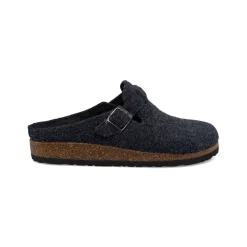 Online Pantofole blu in tessuto da donna con cinturino e fibbia Donna Ciabatte Donna