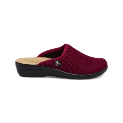 Discount Pantofole bordeaux da donna con sottopiede anti-shock in pelle Donna Ciabatte Donna