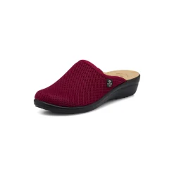 Discount Pantofole bordeaux da donna con sottopiede anti-shock in pelle Donna Ciabatte Donna