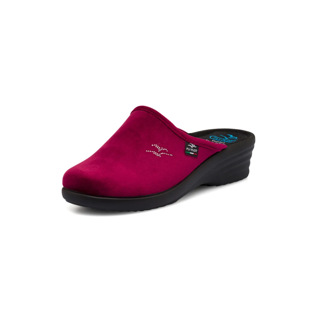 Pantofole bordeaux da donna con sottopiede anatomico Donna Ciabatte Donna