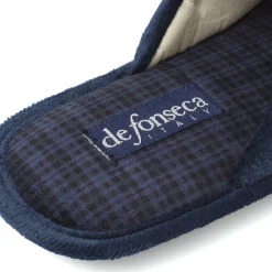 Hot Pantofole da Uomo in Tessuto Blu con suola flessibile Uomo Ciabatte & Pantofole