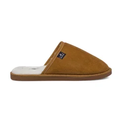 New Pantofole da uomo ocra foderate in caldo tessuto morbido Uomo Ciabatte & Pantofole