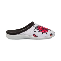 New Pantofole grigie con stampa coccinella da Donna Donna Ciabatte Donna